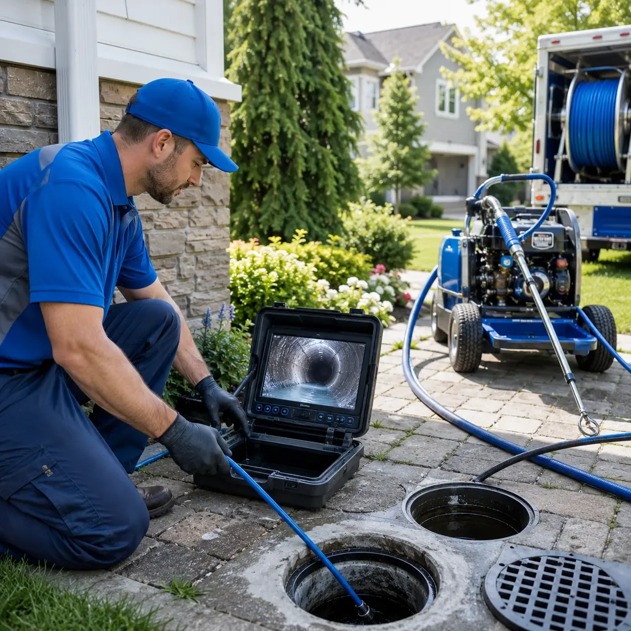 Outdoor drain cleaning professionals serving Sunset, SC